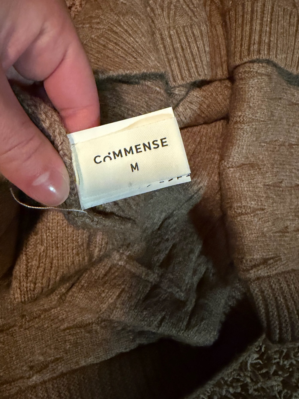 Diamond Stitch Knitting Longline Cardigan - Picture 7 of 7
